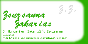 zsuzsanna zakarias business card